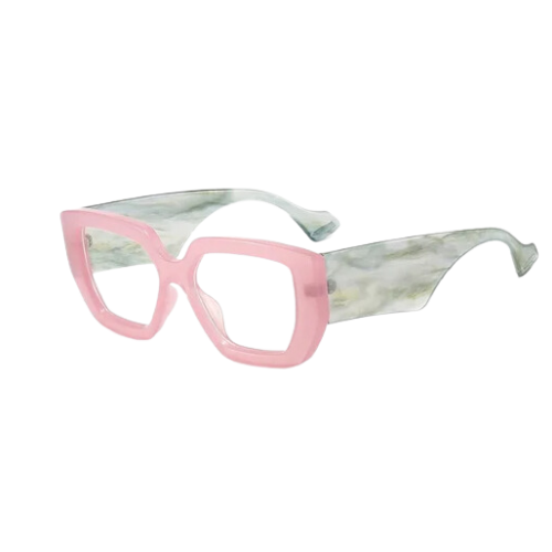 GEO VIDA Chunky frame clear lens glasses
